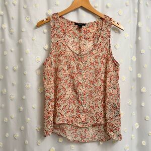 Forever 21 Floral Sheer Blouse